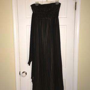 Long strapless dress